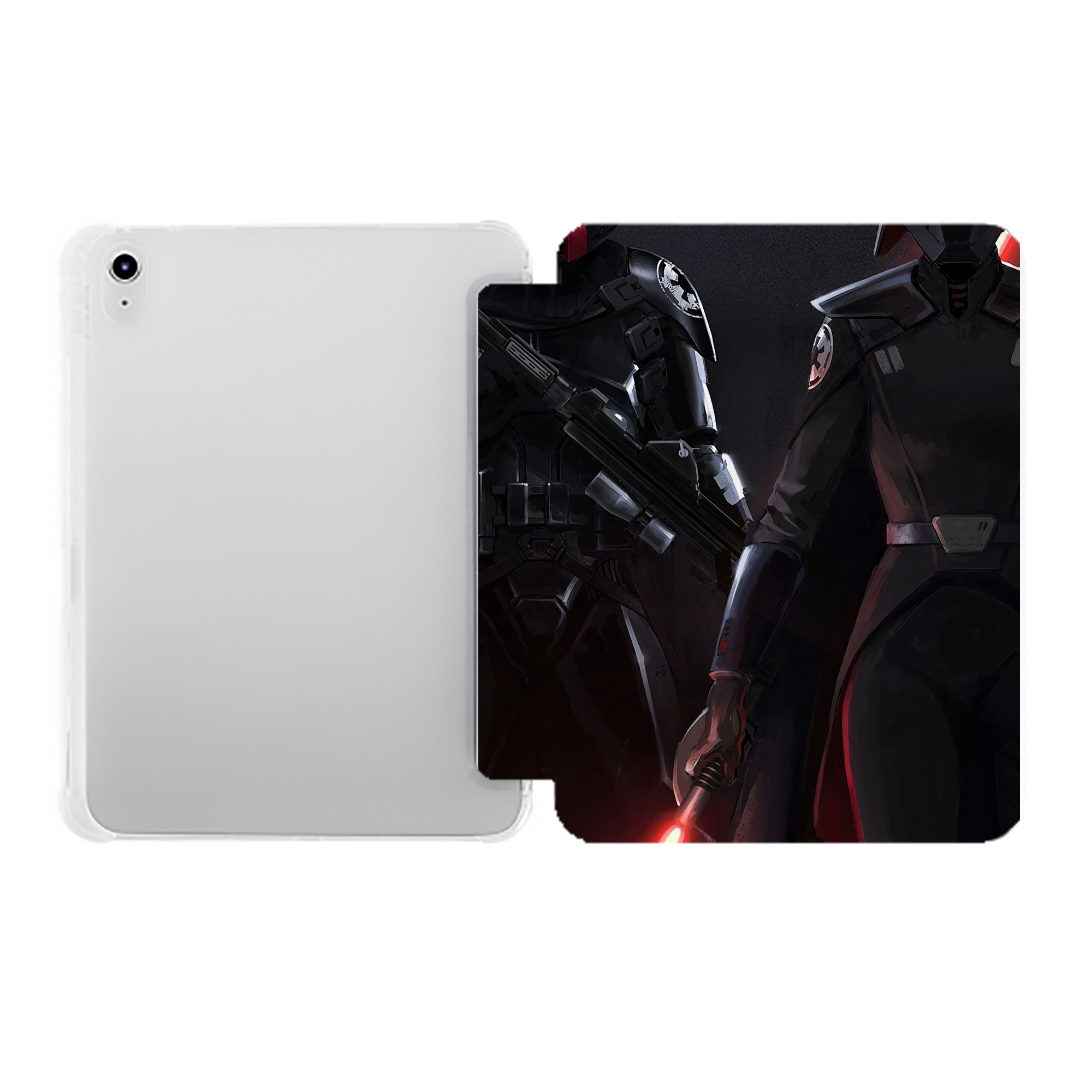 （画像用） スター・ウォーズ Star Wars IPad ケース ペン収納付き 三つ折りスタンド PUレザー×シリコン 対応機種9.5/10.5/10.9インチ
